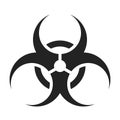 Biohazard symbol. Biological danger toxic sign